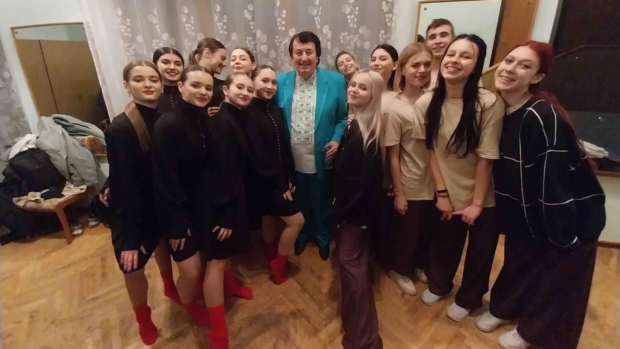 Студенти УКД зяли участь у постановці номерів до концерту «Щасливого Різдва» народного артиста України Івана Поповича